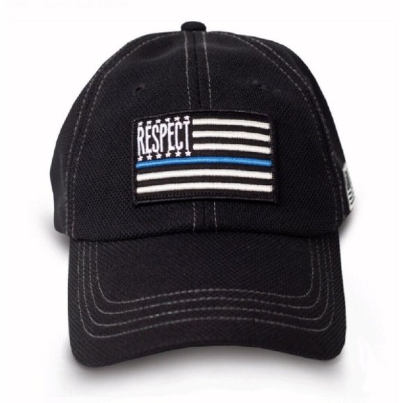 Respect Blue Police Flag Cap Hat Buck Wear - NEW FAST SHIPPING - Picture 1 of 4